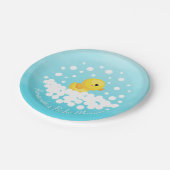 Cute Rubber Duck Baby shower 7-inch Bord (Gekanteld)