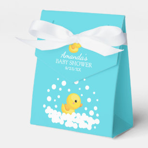 Cute Rubber Duck Baby shower Favor Box Bedankdoosjes