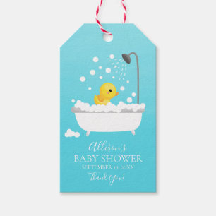 Cute Rubber Duck Baby shower Favor Gift Label Cadeaulabel