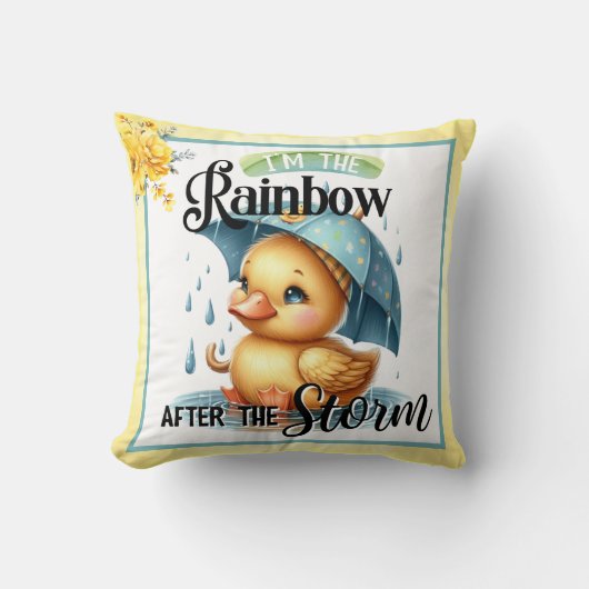 Cute Rubber Duck Baby shower Kussen (Voorkant)