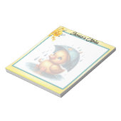 Cute Rubber Duck Baby shower Notitieblok (Linkerzijde)