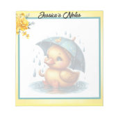 Cute Rubber Duck Baby shower Notitieblok (Voorkant)