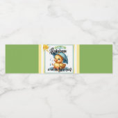 Cute Rubber Duck Baby shower Waterfles Etiket (Enkel label)