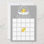 Cute Rubber Duck BINGO Baby shower Game Kaart (Voorkant)