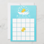 Cute Rubber Duck BINGO Baby shower Game Kaart (Voorkant)
