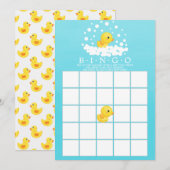 Cute Rubber Duck BINGO Baby shower Game Kaart (Voorkant / Achterkant)