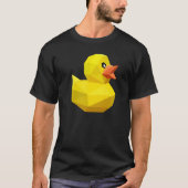Cute Rubber Duck Bird Geometric Abstract Ducky T-shirt (Voorkant)