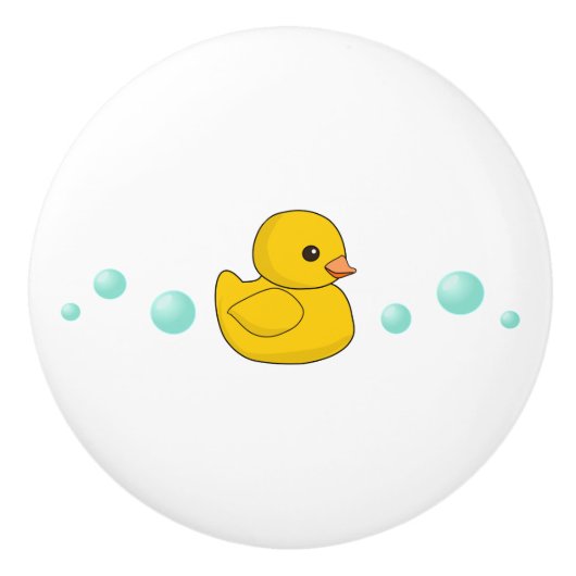 Cute Rubber Duck / duckie / ducky Keramische Knop (Voorkant)