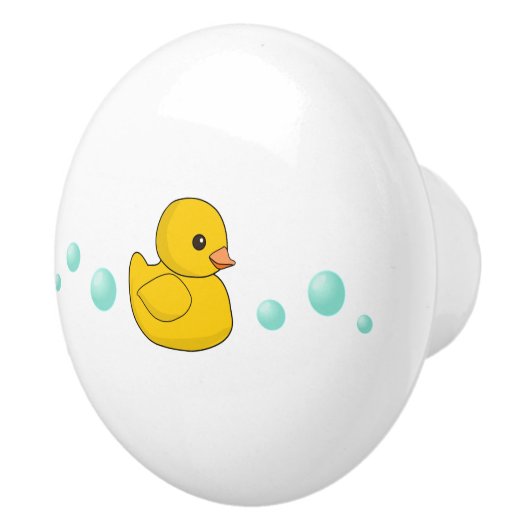 Cute Rubber Duck / duckie / ducky Keramische Knop (Rechts)