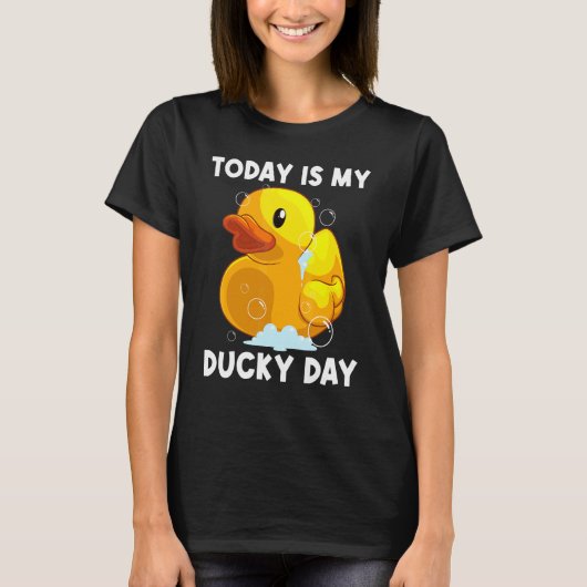 Cute Rubber Duck For Men Women Kids Rubber Duckie T-shirt (Voorkant)