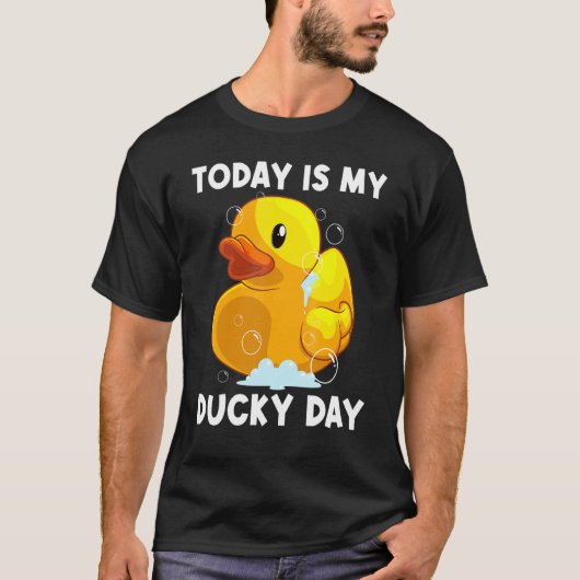 Cute Rubber Duck For Men Women Kids Rubber Duckie T-shirt (Voorkant)