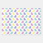 Cute Rubber Duck Gender Neutral Baby Shower Inpakpapier Vel (Voorkant 2)