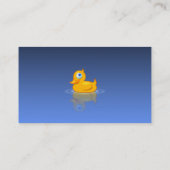 Cute Rubber Duck met Informal Typografie Visitekaartje (Achterkant)