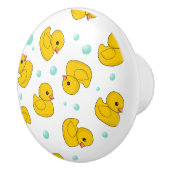 Cute Rubber Duck patroon Keramische Knop (Rechts)