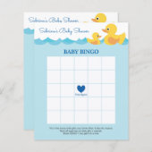 Cute Rubber Duck Theme Baby shower Game (Voorkant / Achterkant)