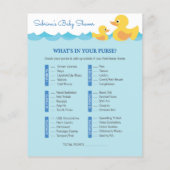 Cute Rubber Duck Theme Baby shower Game (Achterkant)