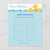 Cute Rubber Duck Theme Baby shower Game Flyer (Voorkant)