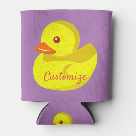 Cute Rubber Duck Thunder_Cove Blikjeskoeler (Voorkant)