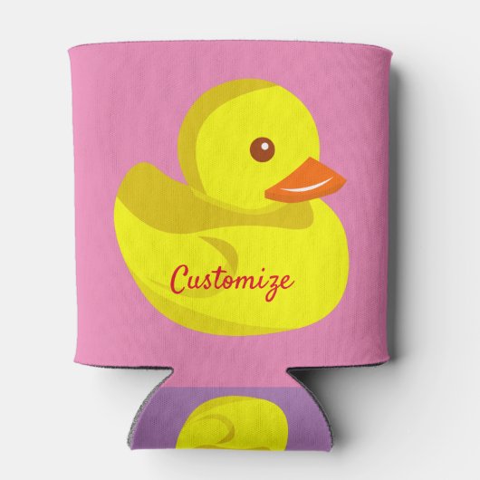 Cute Rubber Duck Thunder_Cove Blikjeskoeler (Achterkant)