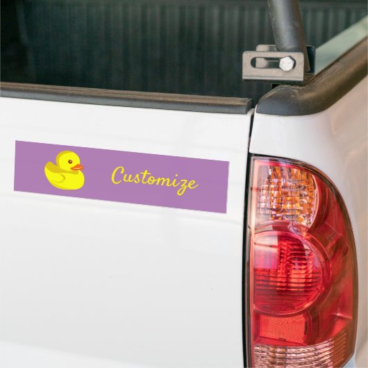 Cute Rubber Duck Thunder_Cove Bumpersticker (Op Truck)