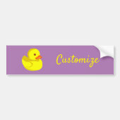 Cute Rubber Duck Thunder_Cove Bumpersticker (Voorkant)