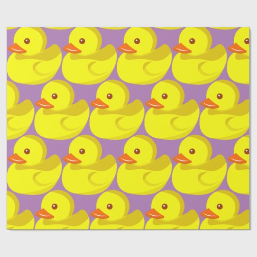 Cute Rubber Duck Thunder_Cove Cadeaupapier (Vlak)