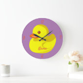 Cute Rubber Duck Thunder_Cove Grote Klok (Huis)
