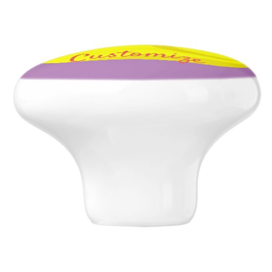 Cute Rubber Duck Thunder_Cove Keramische Knop (Zijkant)