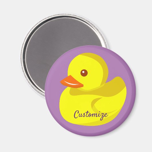 Cute Rubber Duck Thunder_Cove Magneet (Voorkant / Achterkant)
