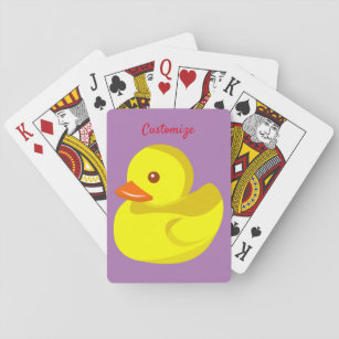 Cute Rubber Duck Thunder_Cove Pokerkaarten