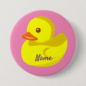 Cute Rubber Duck Thunder_Cove Ronde Button 7,6 Cm (Voorkant)
