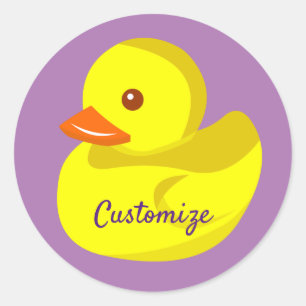 Cute Rubber Duck Thunder_Cove Ronde Sticker