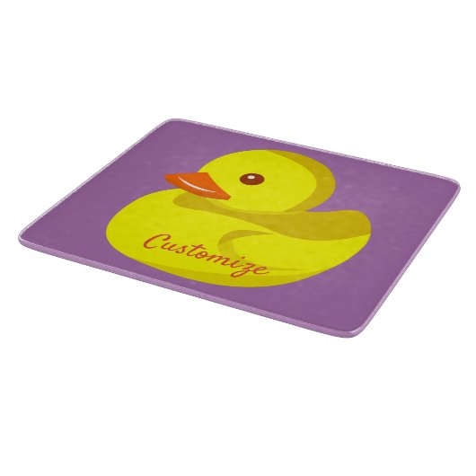 Cute Rubber Duck Thunder_Cove Snijplank (Hoek)