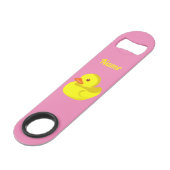 Cute Rubber Duck Thunder_Cove Speed Flessenopener (Voorkant Gekanteld)
