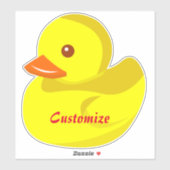 Cute Rubber Duck Thunder_Cove Sticker (Vel)