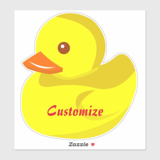 Cute Rubber Duck Thunder_Cove Sticker (Vel)