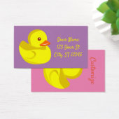 Cute Rubber Duck Thunder_Cove Visitekaartje (Bureau)