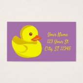 Cute Rubber Duck Thunder_Cove Visitekaartje (Voorkant)
