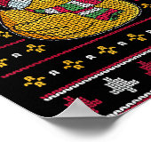 Cute Rubber Duckie Duck Christmas Santa Clause Poster (Hoek)