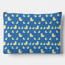 Cute Rubber Duckies Patroon Blauw Groot