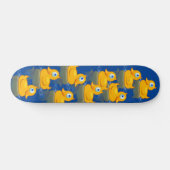 Cute Rubber Ducks die naar je kijken Persoonlijk Skateboard (Horizontaal)