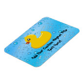 Cute Rubber Ducky/Blue Bubbles Magneet (Linkerzijde)