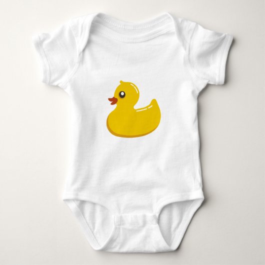 Cute Rubber Ducky/Blue Bubbles Romper (Voorkant)