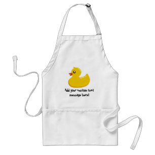 Cute Rubber Ducky/Blue Bubbles Standaard Schort