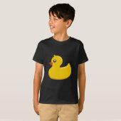 Cute Rubber Ducky/Blue Bubbles T-shirt (Voorkant volledig)