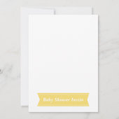 Cute Rubber Ducky met Bubbles Baby shower Party Kaart (Achterkant)