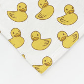Cute Rubber Ducky Pattern Fleece Deken (Hoek)