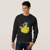 Cute Rubber Ducky Sunbril - Summer Party Duck T Trui (Voorkant volledig)