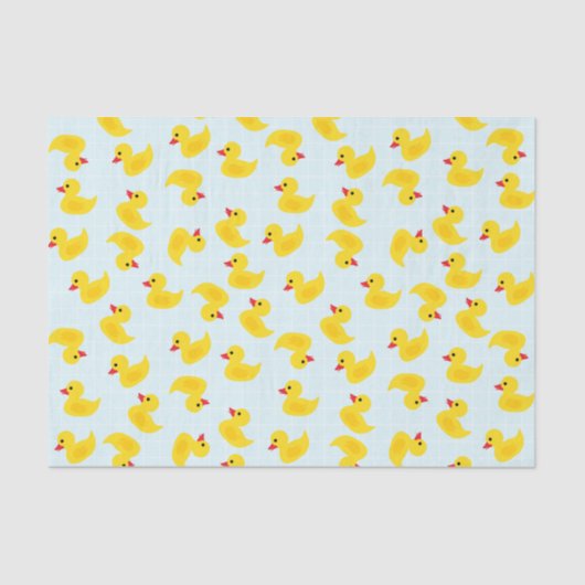 Cute Rubber Ducky Weefpapier Tissuepapier (Voorkant)