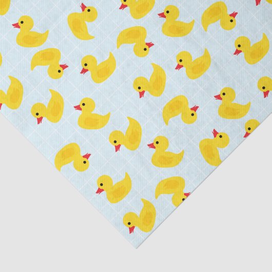 Cute Rubber Ducky Weefpapier Tissuepapier (Detail)